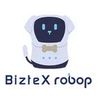 純国産RPA｜BizteX robop（ロボップ）のロゴ